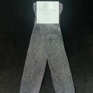 The Great Eros Black Shimmer Socks, One Size